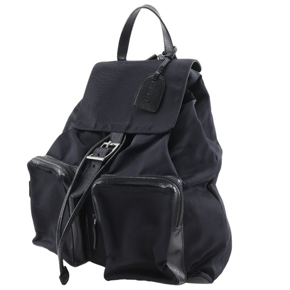 GUCCI Black Leather Backpack main image 10